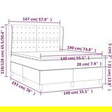  Box spring postelja z vzmetnico bel 140x190 cm umetno usnje, (20897304) | Shoptok.si
