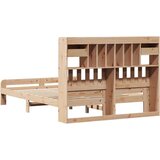  Krevet s regalom za knjige bez madraca 160x200 cm od borovine | shoptok.hr
