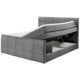 MID.YOU POSTELJA BOXSPRING 180 cm x 200 cm , tekstil, leseni material temno siva | Shoptok.si