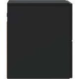  Stenski nočni omarici Črna 33 x 34,5 x 40 cm Inženirski les, (5000209609) | Shoptok.si