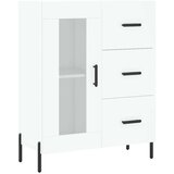 vidaXL Komoda bela 69,5x34x90 cm inženirski les | Shoptok.si