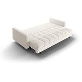 Cosmopolitan Design Kremno bela raztegljiva sedežna garnitura s prostorom za shranjevanjeiz tkanine bouclé 222 cm Bali – | Shoptok.si
