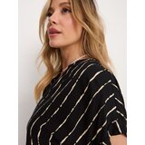 Sinsay Viskozna midi haljina s kimono rukavima i prugastim uzorkom | shoptok.hr