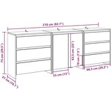  3 kosi Sideboard Artisan Oak Engineered Wood | Shoptok.si