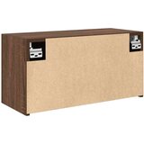 vidaXL Kopalniška stenska omarica rjav hrast 60x25x30 cm inž. les | Shoptok.si
