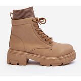 Boto Women's ankle boots with sock in beige by Rivella | Shoptok.si