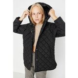 Trendyol Black Oversize Hooded Quilted Coat Cijene