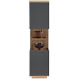 Modern Living Vitrina Jake, Antracit, Barva Hrasta | Shoptok.si