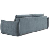 Makamii Plava sklopiva sofa od šenila 230 cm Leila – | shoptok.hr