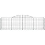  Lučne gabionske košare 17 kom 300x50x80/100cm pocinčano željezo | shoptok.hr
