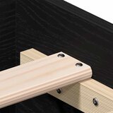  Krevetna konstrukcija Crni hrast 120 x 200 cm Konstruirano drvo Slike