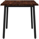  90 x 90 x 75 cm Čvrsto drvo akacije Tamno smeđa i crna | shoptok.hr