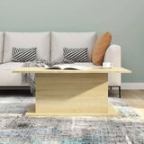 vidaXL Klubska mizica sonoma hrast 102x55,5x40 cm iverna plošča | Shoptok.si