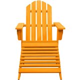 Maison Chic Vrtni Stoli - Stol za vrt Adirondack z naslonjalom za noge les jelke oranžen JS601, (21878359) Cene