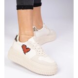 D/CEO marka niezdefiniowana Beige women's sneakers with glittery heart Laira | Shoptok.si