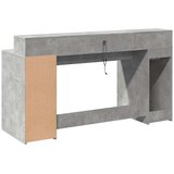  Radni stol s LED svjetlima sivi 160x55x91 cm konstruirano drvo | Eponuda.ba