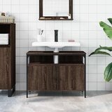 Ormarić za umivaonik smeđa boja hrasta 80 x 30 x 60 cm drveni | shoptok.hr