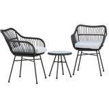Venture Home Viga vrtni lounge set, crni Slike