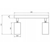 SPOT svetiljka ANGIE 2xGU10/35W/230V crna | Eponuda.com