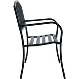  Vrtna klupa 125 cm crna čelična | shoptok.hr