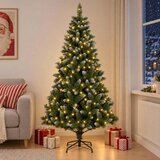  Umjetno božićno drvce 180 cm 300 LED lampica Topla bijela - 180 cm s LED svjetlima | shoptok.hr