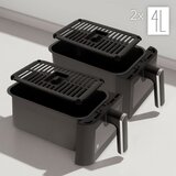 Teesa FRITEZA NA ZRAČNI VRUĆI VRUĆI VRHUNAC S DVOSTRUKIM POTJECEM XXL 8L 2700W friteza bez masnoće | shoptok.hr