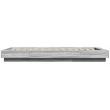  Okvir za krevet s LED svjetlima boja hrasta 100 x 200 cm drveni Siva | Shoptok.si