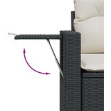  9-dijelni set vrtnih sofa s jastucima crni od poliratana | shoptok.hr