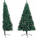  Umjetna osvijetljena polovica božićnog drvca zelena 180 cm | shoptok.hr