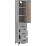  Visoka komoda siva sonome 34,5x34x180 cm od konstruiranog drva | shoptok.hr