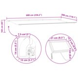 vidaXL Ručno uvlačiva tenda s LED višebojnom trakastom 600x300 cm | shoptok.hr