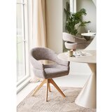 House Nordic Rjav oblazinjen jedilni stol z nasloni za roke Dover – | Shoptok.si