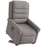 Maison Chic Električni naslanjač - Relax naslanjač s funkcijo vstajanja taupe blago, (22061798) | Shoptok.si