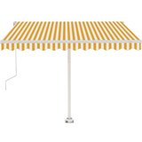  Samostojeća automatska tenda 350 x 250 cm žuto-bijela | shoptok.hr