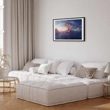  Plakat Sun in Hiding: The Golden Face of the Sky Over the Cloudy Sea 60x40 Crni okvir s margom | shoptok.hr