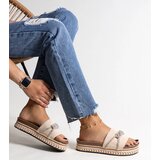  Beige sandals adorned with rhinestones Kamiliana | ePonuda.com