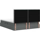  s madracem i skladištem Tamnosiva 160 x 200 cm tkanina | shoptok.hr