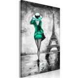  Slika - Parisian Woman (1 Part) Vertical Green 60x90 | shoptok.hr