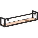  Zidne police 2 kom 80 cm od masivnog obnovljenog drva | shoptok.hr