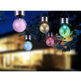 Globo Viseča solarna svetilka (premer: 6 cm, višina: 15,7 cm, RGB) | Shoptok.si