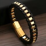 IZMAEL Narukvica BO-29697 - Crna / Zlatna / 23cm | shoptok.hr