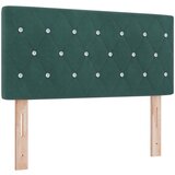 vidaXL Naslon za glavu s kristalnim gumbima tamno zeleni 100 cm baršun | shoptok.hr