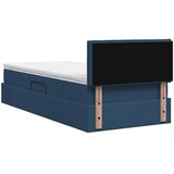 Krevet s madracem i skladištem Plava 90 x 200 cm Baršun - Plava 90 x 200 cm Dizajn linija | shoptok.hr