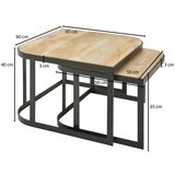 MID.YOU set klubskih mizic wohnling | Shoptok.si