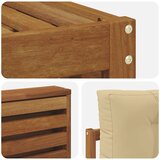  Set vanjskih sofa Prirodna i bež 257,5 x 162,5 x 73 cm | shoptok.hr