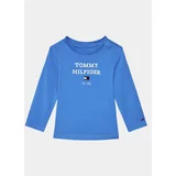 Tommy Hilfiger Bluza Logo KN0KN01760 Modra Regular Fit