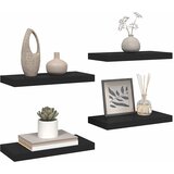  Plutajuće zidne police 4 kom crne 50 x 23 x 3,8 cm MDF | shoptok.hr