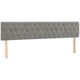  LED uzglavlje svjetlosivo 180x7x78/88 cm baršunasto | Eponuda.com