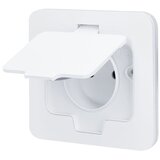 solight 5B322W - Spoljašnja ugradna podna utičnica IP55, bela, pravougaona | Eponuda.com