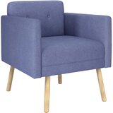  Ukrasna fotelja Traper plava Tkanina | shoptok.hr